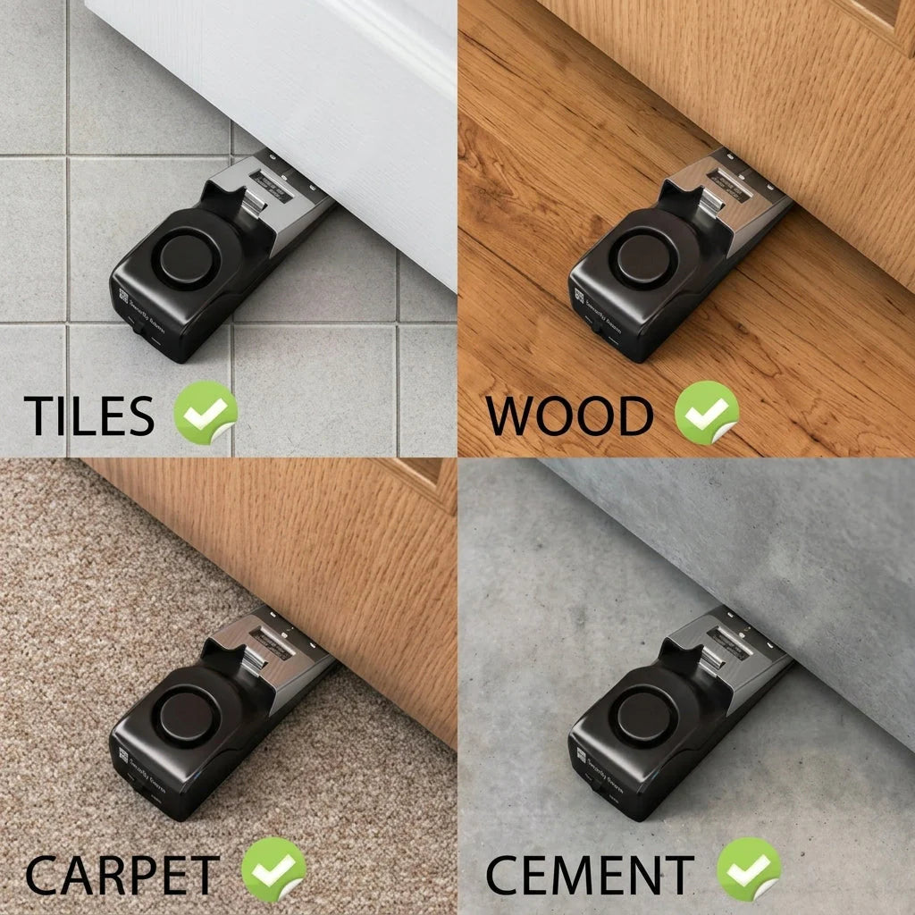 Portable Wireless Alarm Door Stopper